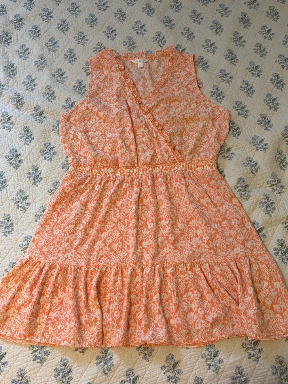 Coral Floral Dress